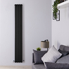 Radiatore Verticale Termosifone Nero Opaco - 934W - 1780 x 236mm - Revive