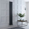 Radiatore Verticale Tradizionale a Doppia Colonna Antracite - 1800mm x 290mm - Regent