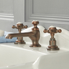 Rubinetto a 3 Fori Per Lavabo a Croce - Design Tradizionale Bronzo Brunito - Elizabeth