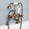 Rubinetto Bordo Vasca a Croce Design Tradizionale Bronzo Brunito - Elizabeth