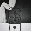 Rubinetto Bordo Vasca con Maniglie a Croce - Nero - Elizabeth