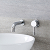 Rubinetto da Parete Per Lavabo Con Miscelatore - Design Moderno Cromato - Mirage