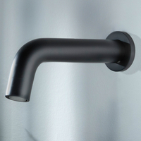 Rubinetto Miscelatore a Parete per Lavabo o Erogatore per Vasca da Bagno - Nero - Nox