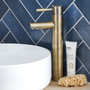 Rubinetto Miscelatore Alto Monocomando per Lavabo - Stile Moderno - Ottone Antico - Alama