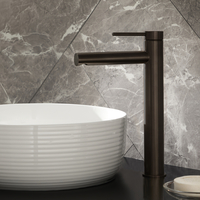 Rubinetto Miscelatore Alto per Lavabo Monoforo - Nichel Nero - Otto