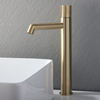 Rubinetto Miscelatore Monoforo Alto per Lavabo - Oro Satinato - Lune by Hudson Reed