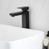 Rubinetto Miscelatore per Lavabo Monoforo Alto Moderno - Nero - Preto