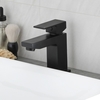 Rubinetto Miscelatore per Lavabo Monoforo Moderno - Nero - Preto