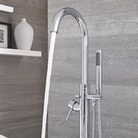 Rubinetto Miscelatore per Vasca da Bagno Moderno con Doccetta - Disponibile in Diverse Finiture