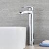 Rubinetto Monoforo Alto a Cascata Per Lavabo - Design Moderno Cromato - Razor