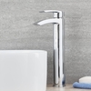 Rubinetto Monoforo Alto Per Lavabo - Design Moderno Cromato - Razor