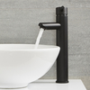 Rubinetto Monoforo Alto Per Lavabo - Design Moderno Nero Opaco - Nox
