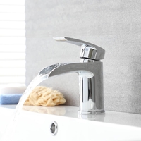 Rubinetto Monoforo Cromato a Cascata Per Lavabo - Razor