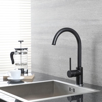 Rubinetto Monoforo Nero Opaco Per Cucina - Nox