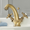 Rubinetto Monoforo Per Lavabo - Design Tradizionale Oro Spazzolato - Elizabeth