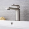 Rubinetto Monoforo Per Lavabo Colore Nichel Spazzolato - Aldwick