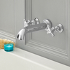 Rubinetto Vasca da Parete a 3 Fori a Croce Disponibile Con Diverse Finiture - Elizabeth