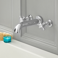 Rubinetto Vasca da Parete a 3 Fori a Croce Disponibile Con Diverse Finiture - Elizabeth