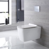 Sanitario Bagno WC Sospeso Quadrato con Copriwater 360 x 345mm - Sandford