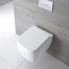 Sanitario Bagno WC Sospeso Quadrato con Copriwater 545x 350mm - Milton