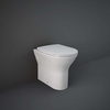 Sanitario Filo Parete Moderno Senza Brida con Chiusura Ammortizzata - Scelta di Finiture - Hudson Reed x RAK Feeling