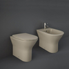 Sanitario Filo Parete Moderno Senza Brida e Bidet - Cappuccino Opaco - RAK Feeling