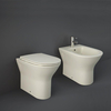 Sanitario Filo Parete Moderno Senza Brida e Bidet - Greige Opaco - RAK Feeling