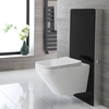 Sanitario Sospeso Bianco con Mobile WC 500mm Nero - Saru