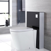 Sanitario WC a Terra con Kit di Fissaggio Nero 500mm - Saru