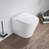 Sanitario WC Moderno a Parete con Sedile a Chiusura Ammortizzata - Bianco
