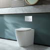 Sanitario WC Moderno a Parete con Sedile a Chiusura Ammortizzata - Bianco