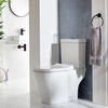 Sanitario WC Moderno Monoblocco - Sedile Ammortizzato e Pulsante di Scarico Nero - Hudson Reed