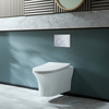 Sanitario WC Moderno Sospeso con Sedile a Chiusura Ammortizzata - Bianco