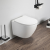 Sanitario WC Moderno Sospeso con Sedile a Chiusura Ammortizzata - Bianco