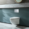 Sanitario WC Moderno Sospeso con Sedile a Chiusura Ammortizzata - Bianco