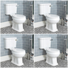 Sanitario WC Monoblocco con Copriwater Soft-Close e Scelta di Leva di Scarico - Richmond