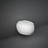 Sanitario WC Sospeso Bianco Opaco Senza Brida con Copriwater Soft-Close - Hudson Reed x RAK Cloud