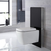 Sanitario WC Sospeso con Kit di Fissaggio Nero 500mm - Saru