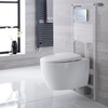 Sanitario WC Sospeso Ovale con Copriwater,  Telaio e Placca di Comando - Kenton