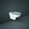Sanitario WC Sospeso Tradizionale con Telaio Alto - Scelta Sedile,  Placca di Comando e Design - Rak Washington