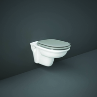 Sanitario WC Sospeso Tradizionale con Telaio Alto - Scelta Sedile,  Placca di Comando e Design - Rak Washington