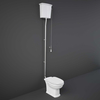 Sanitario WC Tradizionale Alto con Cassetta - Scelta Sedile - Hudson Reed
