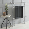 Scaldalviette Misto Antracite Elizabeth - 930 x 620mm - Scelta di Termostati & Copri Cavo