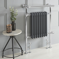 Scaldalviette Misto Antracite Elizabeth - 930 x 620mm - Scelta di Termostati & Copri Cavo