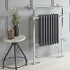 Scaldalviette Misto Antracite Elizabeth - 930 x 620mm - Scelta di Termostati & Copri Cavo
