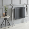 Scaldalviette Misto Antracite Elizabeth - 930 x 790mm - Scelta di Termostati & Copri Cavo