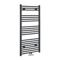 Scaldasalviette Antracite con Attacco Centrale - Termoarredo Bagno - 1188 x 500mm - 624 Watt - Neva