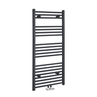 Scaldasalviette Antracite con Attacco Centrale - Termoarredo Bagno - 1188 x 600mm - 728 Watt - Neva