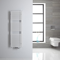Scaldasalviette Bianco con Attacco Centrale - 1215 x 400mm - 362 Watt - Magera