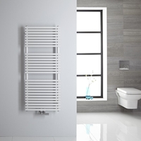 Scaldasalviette Bianco con Attacco Centrale - 1215 x 500mm - 362 Watt - Magera